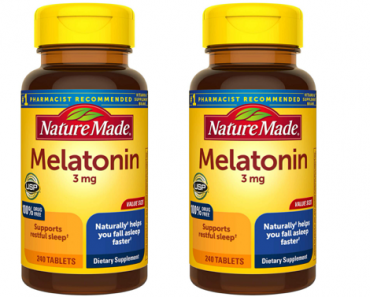 Nature Made Melatonin 3 mg Tablets, 240 Count Only $4.04 Shipped!