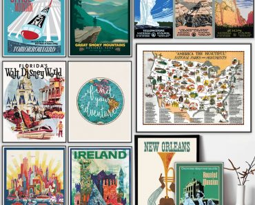 Large Vintage Travel Prints – Only $3.87!