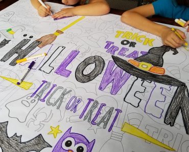 Halloween Table Top Paper Coloring Banners – Only $8.99!