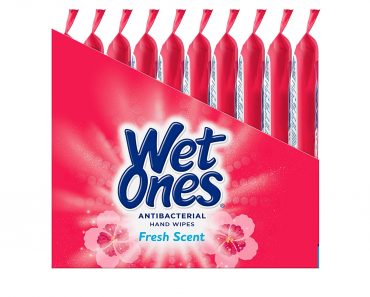 Wet Ones Antibacterial Hand Wipes, Fresh Scent, 20 Count (Pack of 10) – Only $12!