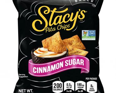 Stacy’s Cinnamon Sugar Flavored Pita Chips, 1.5 Ounce (Pack of 24) – Only $10.49!
