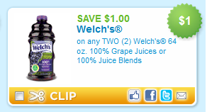 Printable Coupons: Welch’s, Country Crock, Listerine + More
