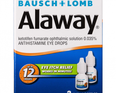 Allergy Eye Itch Relief Eye Drops by Alaway (2 Pack) Only $11.84!