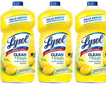 Lysol Clean & Fresh Multi-Surface Cleaner – 40oz – 3-Pack – Just $6.55!