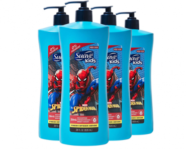 Suave Kids Tear-Free 3 in 1 Shampoo Conditioner Body Wash – Pack of 4 – Just $9.24!