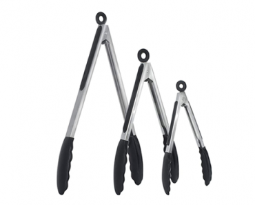 Kitchen Tongs Set of 3 – 7in, 9in,12in – Just $6.98!