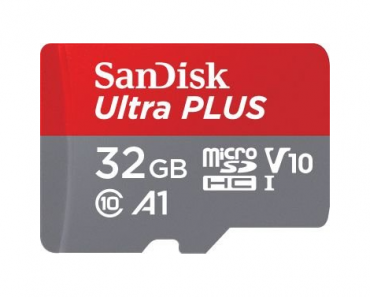 SanDisk – Ultra PLUS 32GB microSDHC UHS-I Memory Card – Just $10.99!