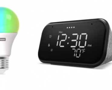 Lenovo Smart Clock Essential and Smart Color Bulb Only $29.98 Shipped! (Reg. $60)