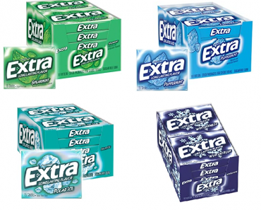 EXTRA Sugarfree Chewing Gum, 15 Pieces (Pack of 10) Only $6.24 Shipped!
