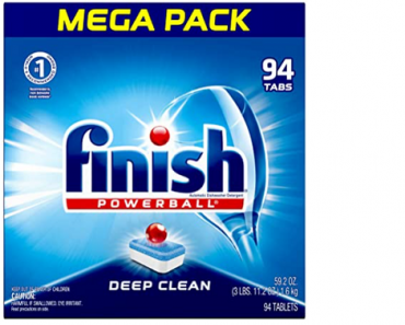 Finish All In 1, Dishwasher Detergent – Powerball 94 Count Each Only $9.13 Shipped!