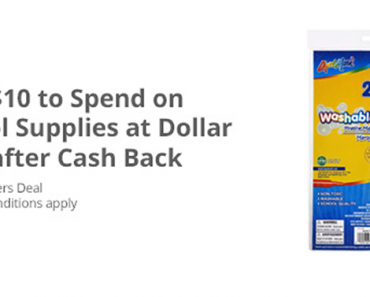 Awesome Freebie! Get a FREE $10.00 to spend on School Supplies at Dollar Tree from TopCashBack!