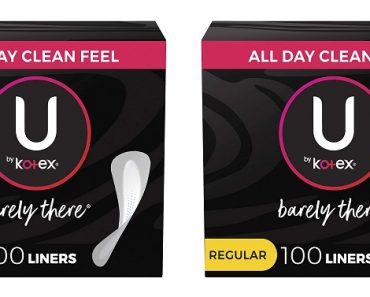 U by Kotex Barely There Thin Panty Liners 100 Count Only $3.65 Shipped!