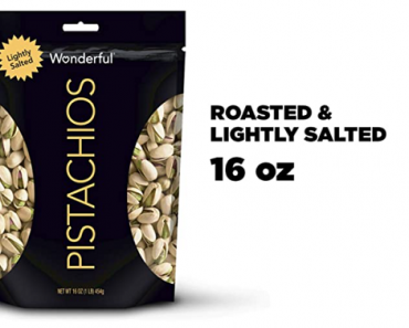 Pistachios Roasted &, Resealable Bag, Lightly Salted, 16 Oz Only $5.69 Shipped!