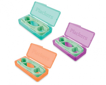 Plackers Micro Mint Dental Floss Picks with Travel Case, 12 Count Only $0.74!