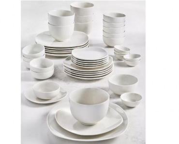 Tabletops Unlimited Whiteware 42-PC. Dinnerware Set, Service for 6 Only $39.99 Shipped! (Reg. $120)