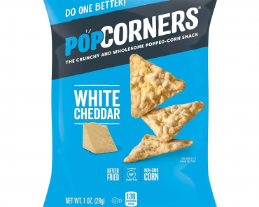 Popcorners Snacks Gluten Free Chips, White Cheddar (1oz/20 Pack) – Only $9.47 Shipped!