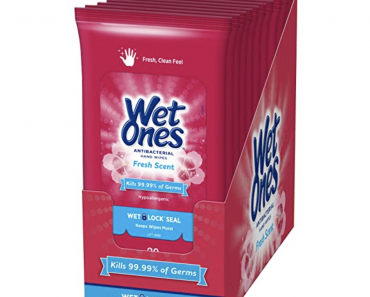 Wet Ones Antibacterial Hand Wipes, Fresh Scent, 20 Count (Pack of 10) – Only $12.02 Shipped!