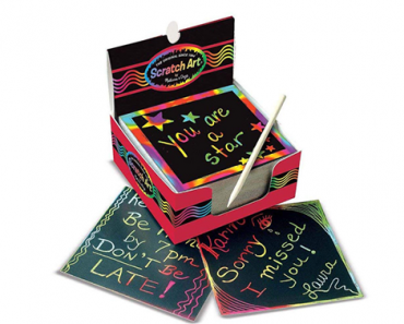 Melissa & Doug Scratch Art Box of Rainbow Mini Notes, 125 Count – Just $6.97!