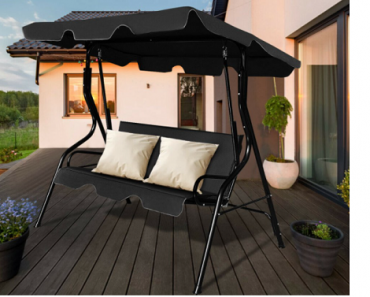 Costway Patio 3 Seats Canopy Swing Glider Only $129.99 Shipped! (Reg. $260)
