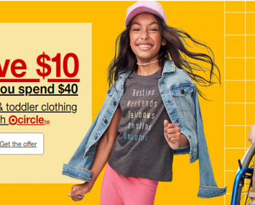 Target: $10 Off $40 Kids & Toddler Apparel Purchase!