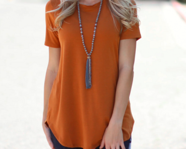 Scoop Neck Flowy Tee | S-3XL (Multiple Colors) Only $8.99! (Reg. $24.99)