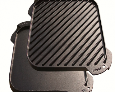 Lodge 10.5-Inch Pre-Seasoned Cast Iron Reversible Grill/Griddle Only $24.99! (Reg. $47)