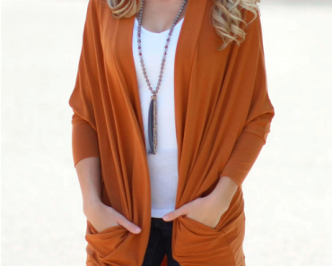 Soft Draped Cardigan (Multiple Colors) Only $12.99! (Reg. $30)