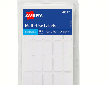 Avery Removable Labels 0.5 x 0.75 Inches Pack of 525 for Only $1.68! (Reg. $5)