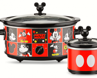 Mickey Mouse Oval 5-Quart Slow Cooker AND Bonus 20oz Dipper Only $40.49! (Reg. $60)