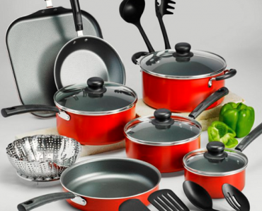 Tramontina Primaware 18-Piece Non-Stick Cookware Set Only $39.97 Shipped! (Reg. $50)