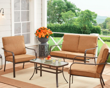 Mainstays Stanton 4-Piece Outdoor Patio Conversation Set Only $194 Shipped! (Reg. $250)