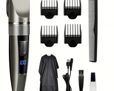 Qhou Professional Cordless Hair Clippers Kit Only $16.17! (Reg. $25)