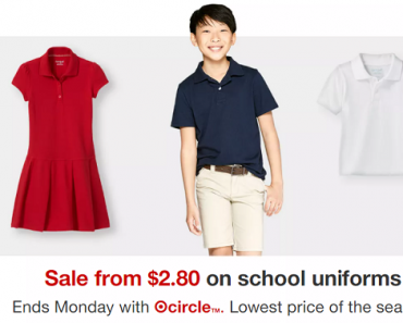 Target: HUGE Kids’ School Uniforms Sale Ends Today! Prices Start at Only $2.80!