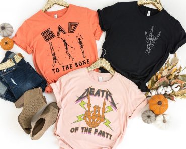 Bad to the Bone Halloween Tees – Only $19.99!