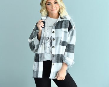 Callie Plaid Button Up – Only $31.99!