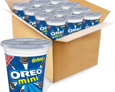 OREO Mini Chocolate Sandwich Cookies, On The Go Snacks, 12 – 3.5 oz Go-Paks – Only $8.55 Shipped!