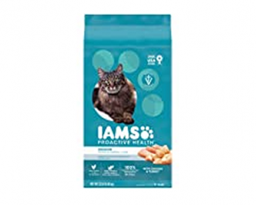IAMS Proactive Health Adult Indoor Weight & Hairball Control Dry Cat Food – 22 lbs – Just $18.95!