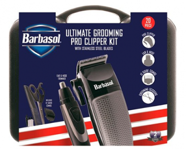 Barbasol 20-Piece Ultimate Grooming Pro Hair Clipper Kit – Just $19.99!