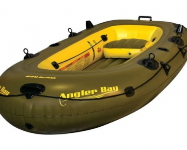 Airhead ANGLER BAY Inflatable Boat, 4 person – Just $136.99!