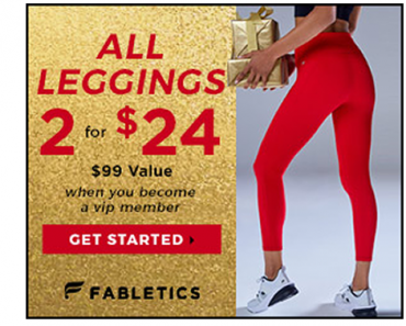 Fashion that performs! Limited Time Offer for New VIP Members! Receive 2 leggings for $24!