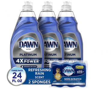 Dawn Dish Soap Platinum Dishwashing Liquid + Non-Scratch Sponges for Dishes Only $9.11 Shipped!