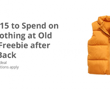 Get An Awesome Freebie! Get a FREE $15.00 to spend at Old Navy from TopCashBack!