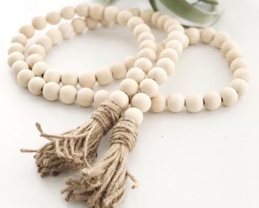 Wooden Bead Garland Farmhouse Decorations Only $12.48!