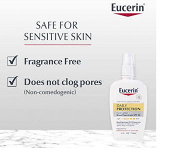 Eucerin Daily Protection Face Lotion – Broad Spectrum SPF 30 Only $3.80 Shipped!