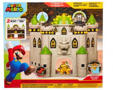Super Mario Bros. Deluxe Bowser’s Castle Playset Only $7.99! (Reg. $40)