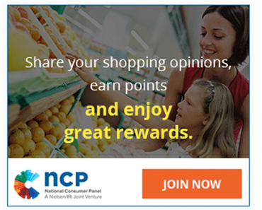 Earn Rewards for EVERYTHING You Buy! Limited Openings With National Consumer Panel!