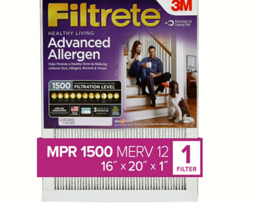 Filtrete 16x20x1 Advanced Allergen Furnace Air Filter Only $6.43!