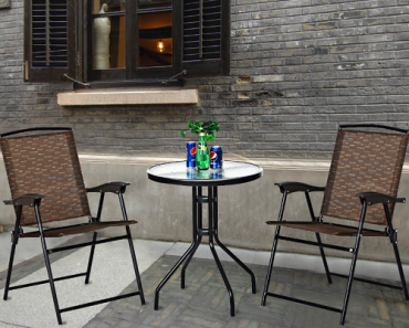 Costway 3 Piece Bistro Patio Garden Furniture Set for Only $129.99 Shipped! (Reg. $300)
