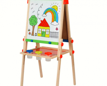 Hape All-in-One Kids Wooden Easel with Paper Roll & Accessories Only $34.73 Shipped! (Reg. $88.98)