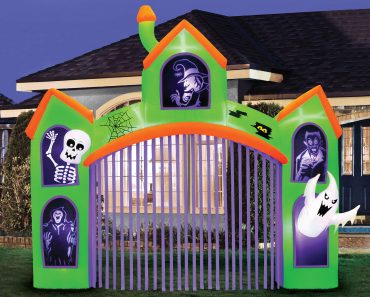 Occasions 12′ Wide Inflatable Haunted House Archway with Flashing Lights – Only $89.99!